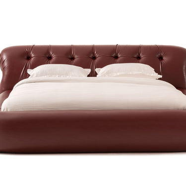 Loco bordó franciaágy (160cm) matrac nélkül