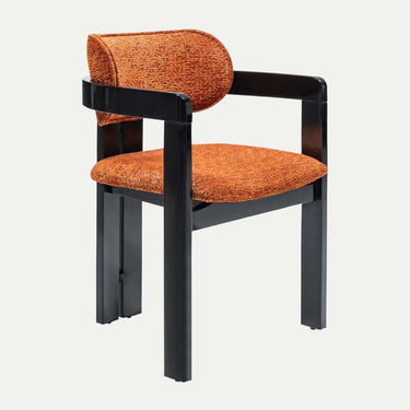 Bolo szék tégla színű bársony  & fekete láb