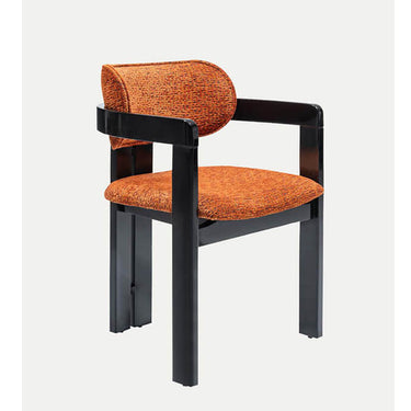 Bolo szék tégla színű bársony  & fekete láb