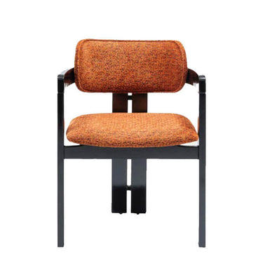 Bolo szék tégla színű bársony  & fekete láb