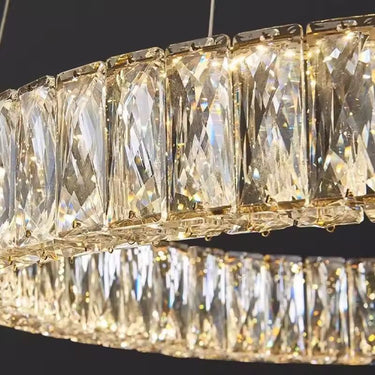 BELLA függőlámpa 3 gyűrűs arany, 40-60-80 cm