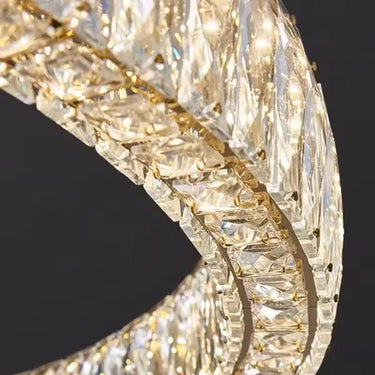 BELLA függőlámpa 3 gyűrűs arany, 40-60-80 cm