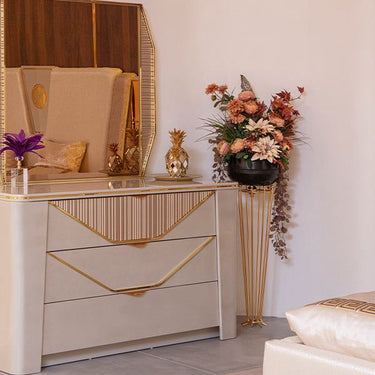 BENTLEY fésülködőasztal bézs