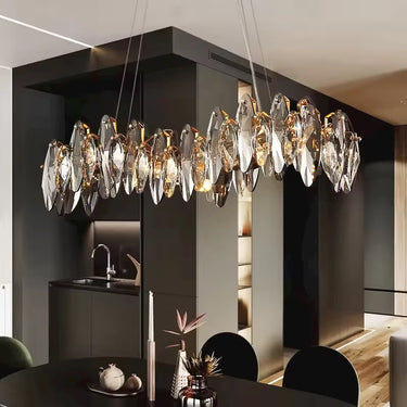 Beverly ovális hullám függesztett lámpa 90 cm