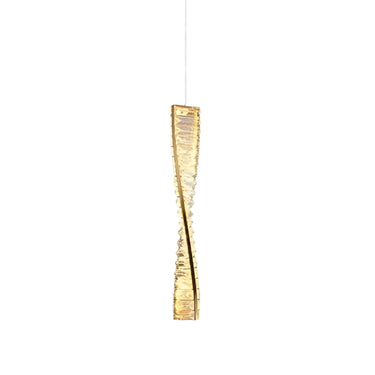 Beril csavart mennyezeti lámpa 50 cm arany-kristály