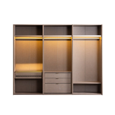 Bugatti 5 ajtós gardróbszekrény bézs