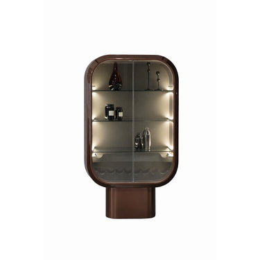 CONTE vitrin bronz-üveg (világítással)