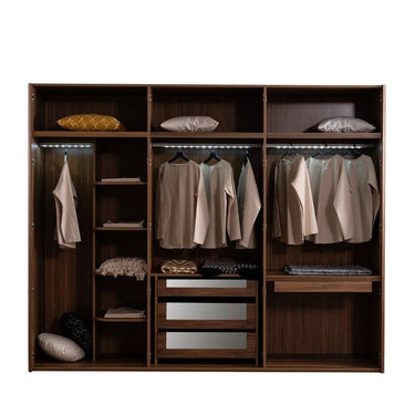 Capella hálószoba szekrény sötétbarna