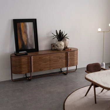 Capella tálalószekrény sötétbarna