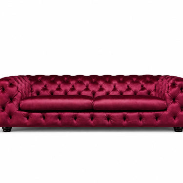 Chesterfield 3 személyes kanapé Red KIÁLLÍTOTT