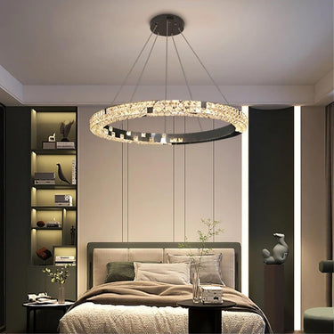 CRYSTAL függőlámpa kristály-ezüst 40 cm