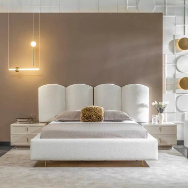 DANTE ágykeret ágyvéggel ekrü (matrac nélkül)