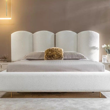 DANTE ágykeret ágyvéggel ekrü (matrac nélkül)