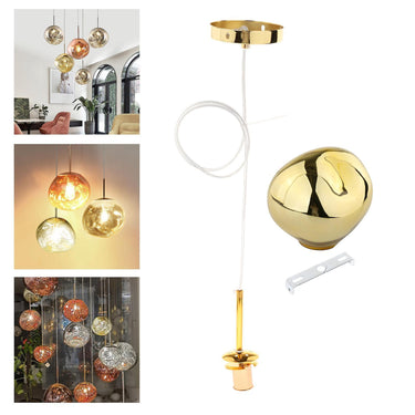 Dixi függőlámpa 20 cm arany