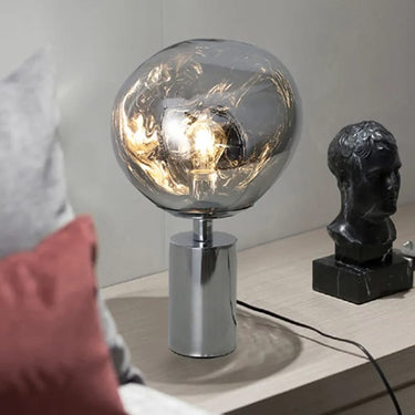 Dixi asztali lámpa 28 cm ezüst