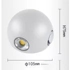 Fali lámpa LED 10w 1200lm 4000k IP65 ∅105×75mm fehér