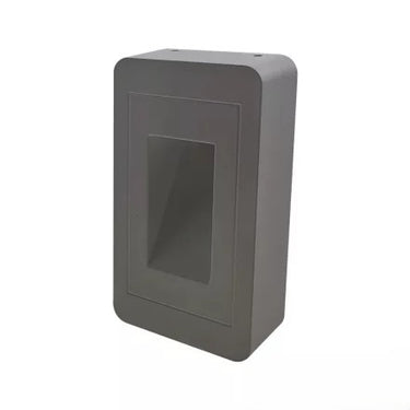 Lábazati LED lámpatest 12w 1000lm 4000k 120° IP65 szürke 160x90x36mm