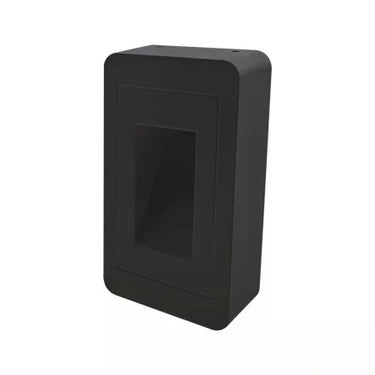 Lábazati LED lámpatest 12w 1000lm 3000k 120° IP65 fekete 160x90x36mm