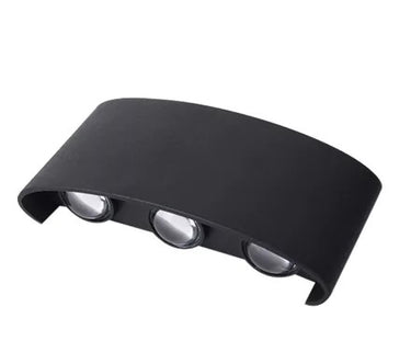 Fali lámpa LED 16w 1300lm 6500k IP65 169×80×40mm fekete