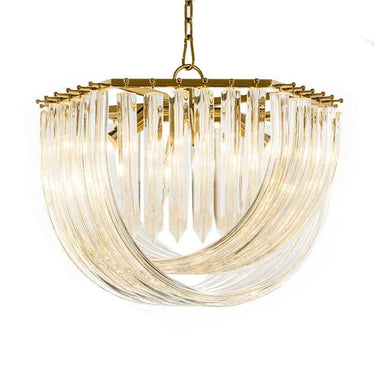 Edna mennyezeti lámpa arany-kristály (több méretben)