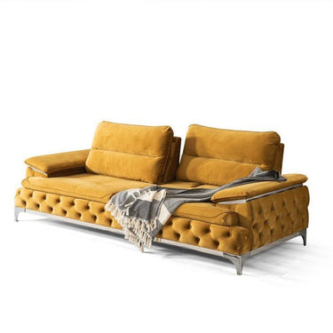 Elit 3 személyes kanapé sárga