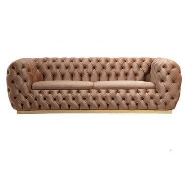 Empirio chesterfield kanapé világosbarna kiállított