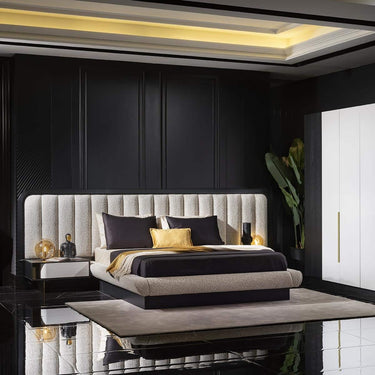 Etro franciaágy bézs (matrac nélkül)