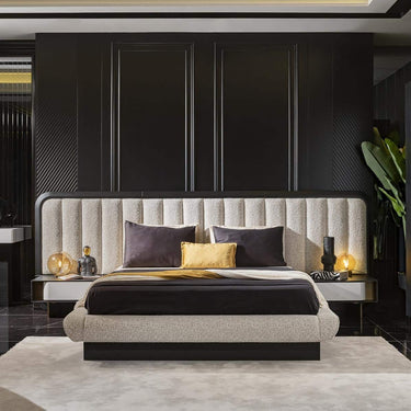 Etro franciaágy bézs (matrac nélkül)