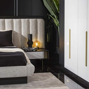 Etro éjjeliszekrény fekete-fehér