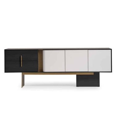 Etro tálalószekrény 230 cm fekete-fehér