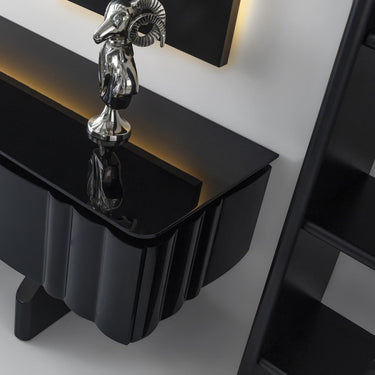 Flow fényes fekete Tv szekrény