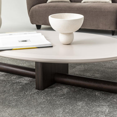 Fin dohányzóasztal ekrü