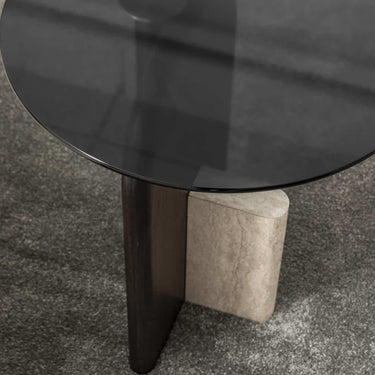 Fin lerakóasztal sötétbarna