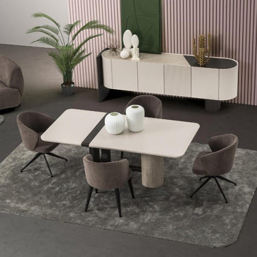 Fin étkezőasztal ekrü 200 cm