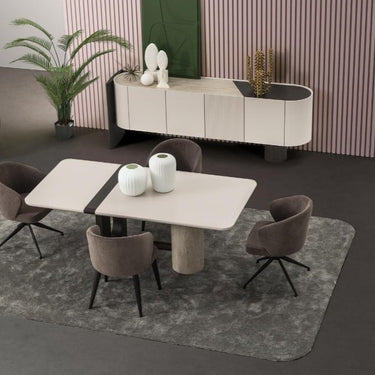 Fin tálalószekrény ekrü 236 cm