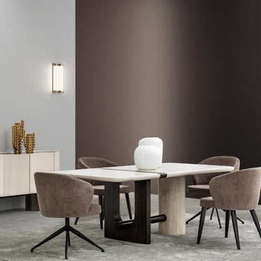 Fin étkezőszék sötétbarna