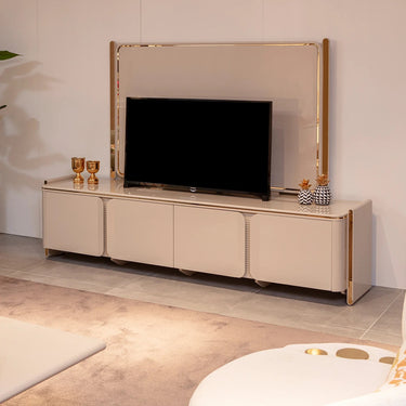 Galaxy TV szekrény ekrű-arany