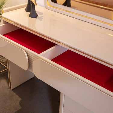 GALAXY fésülködőasztal bézs (tükörrel, puffal)