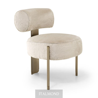 Galaxy étkezőszék krém & szálcsiszolt arany