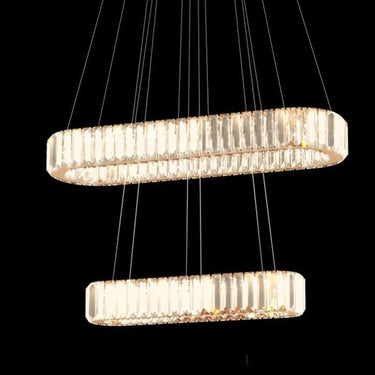 Briel függőlámpa dupla ovális arany