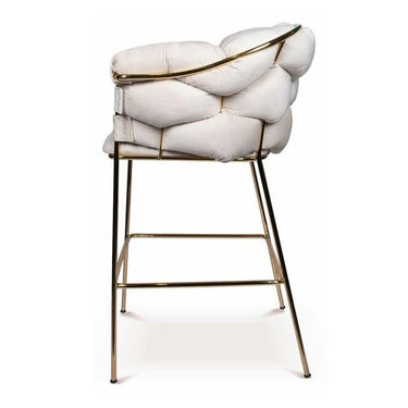 Balon bárszék krém-arany