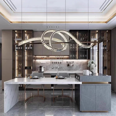 Baby csavart mennyezeti lámpa 120 cm arany-kristály (kiállított)