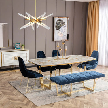 Glória pad kék-arany