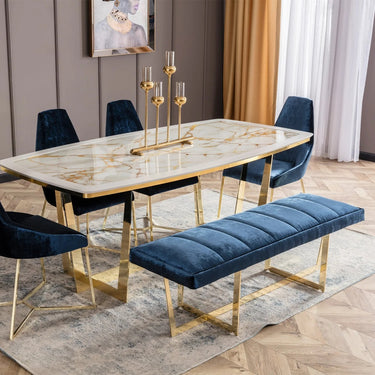 Glória pad kék-arany