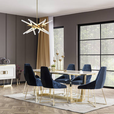 Glória étkezőszék kék