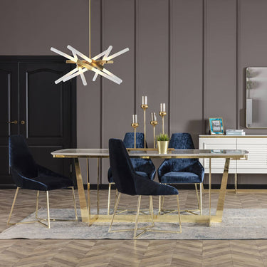 Glória étkezőszék kék