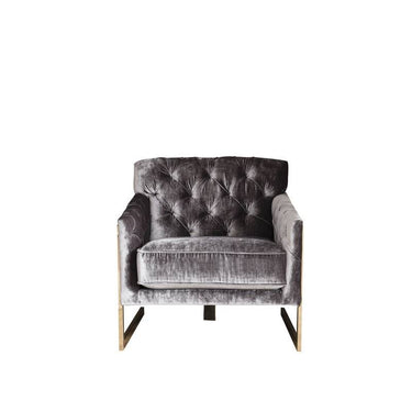 Glória fotel fényes világosszürke