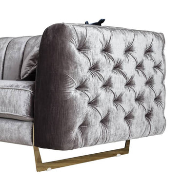 Glória 3 személyes kanapé ezüst