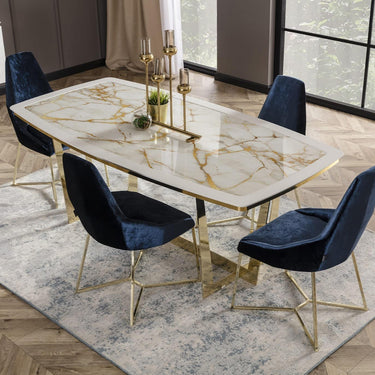 Glória étkezőszék kék