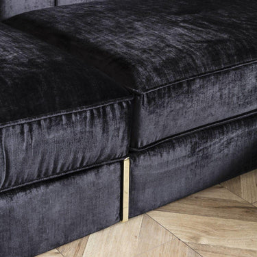 Glória ülőgarnitúra fekete-arany